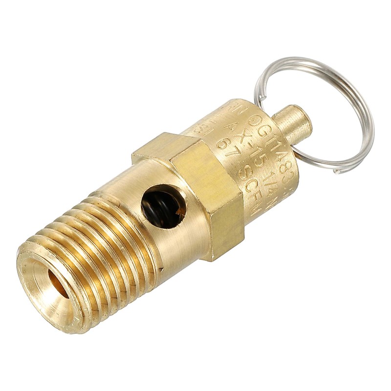 PATIKIL 1/4 Male NPT Safety Valve, 1 Pack Pressure Release