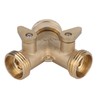 Garden Hose Splitter 2Way AllBrass Heavy Duty Simple Operation Outlet