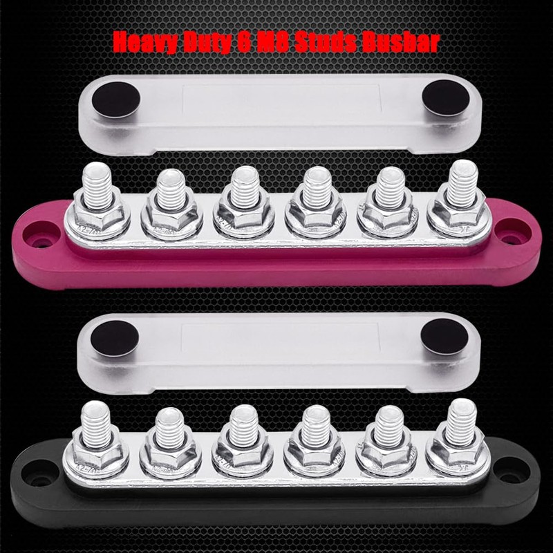 6 x M8 (5/16") Studs Power Distribution Block Bus Bar