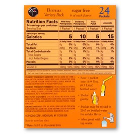 Totally Light 2-Go Drink Mix, Bonus Variety Pack, 24 stick box