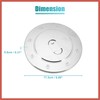 ACROPIX Chrome Plated Fuel Tank Filler Cap Cover Decoration for