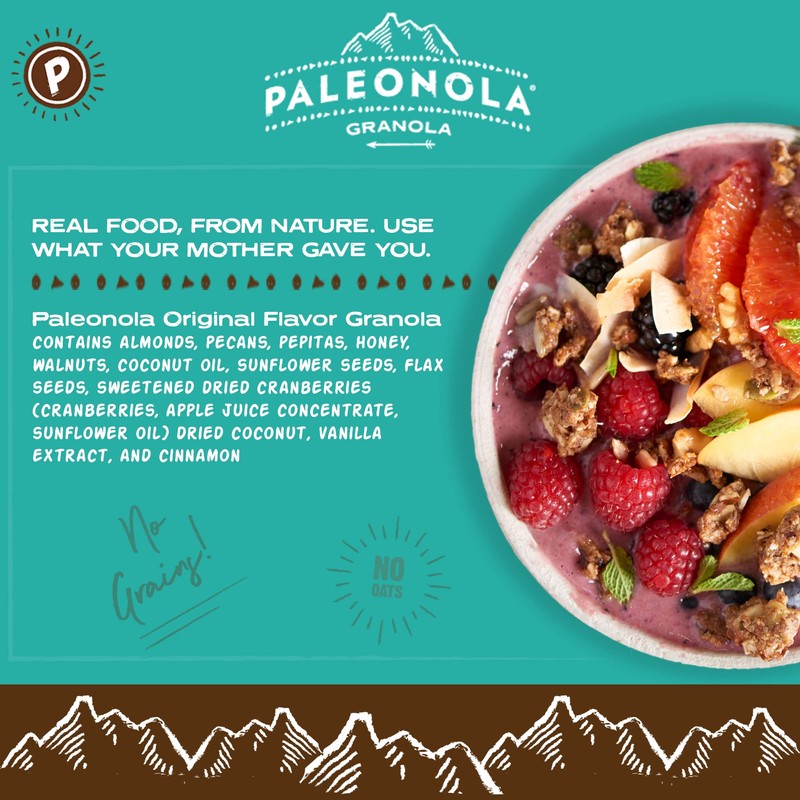 Paleonola – Grain Free Granola Original Flavor – Non-GMO, Grain,