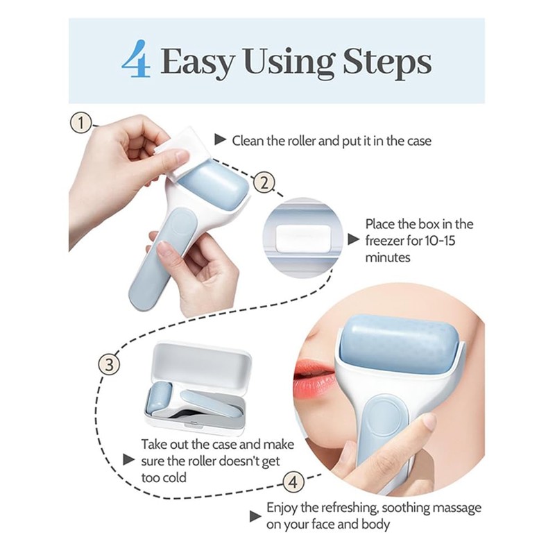Peakloong Ice Roller for Puffiness Relief and Dark Circles, Face