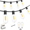 Adirxon 50 FT Outdoor String Lights with 27 Shatterproof Waterproof