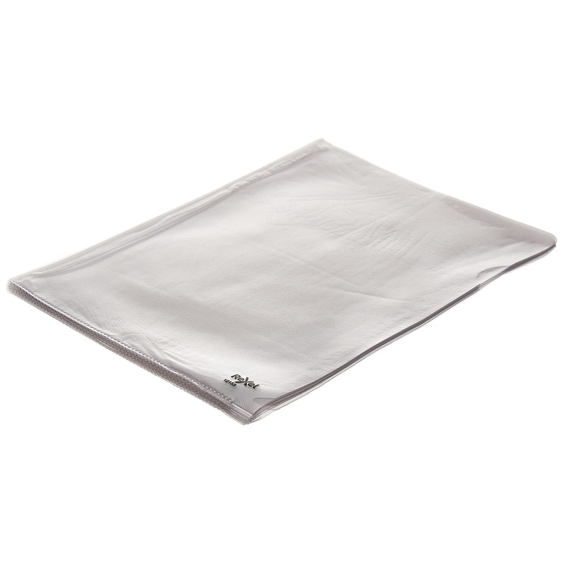 Rexel Nyrex Premium A4 Document Folder, Clear Embossed, 100mic, Cut