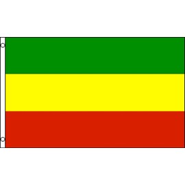 FlagsImp Ethiopia (Plain) Poly 2x3ft Flag, Multi