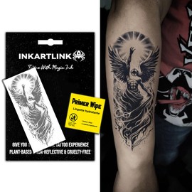 INKARTLINK Semi Permanent Tattoo, Creative party myth tattoo, exquisite and realistic design, interesting tattoo experience, cruelty-free, non-reflective, waterproof (Nirvana Rebirth)