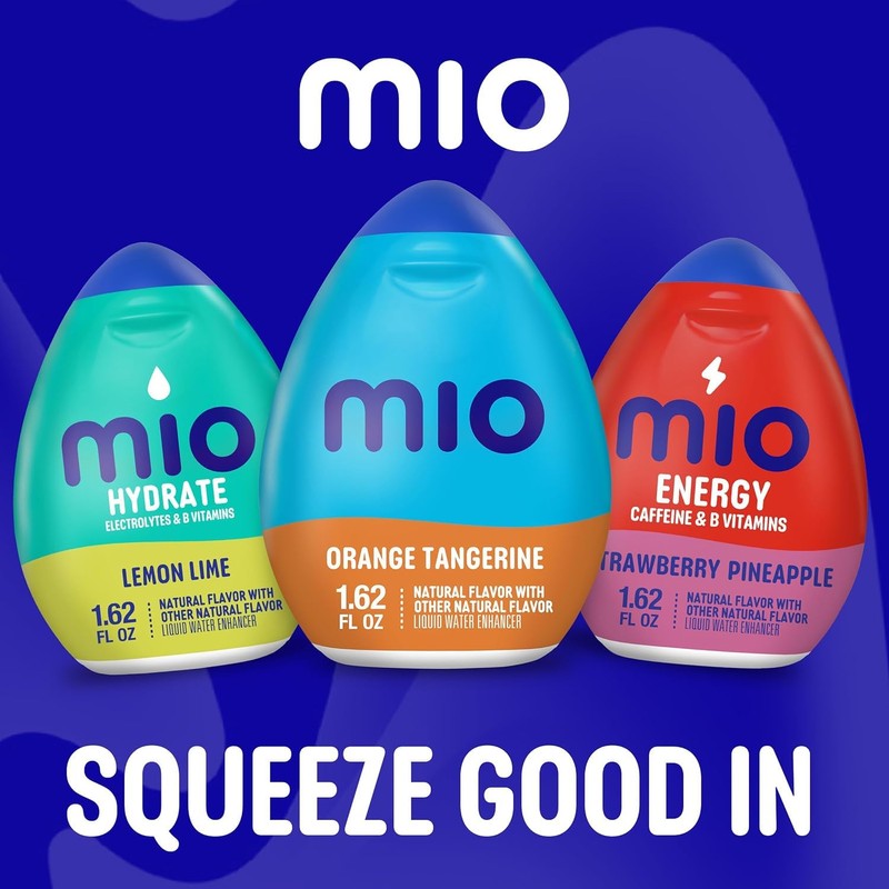 Mio Vitamins Liquid Water Enhancer, Orange Tangerine, 1.62 OZ, 12-Pack
