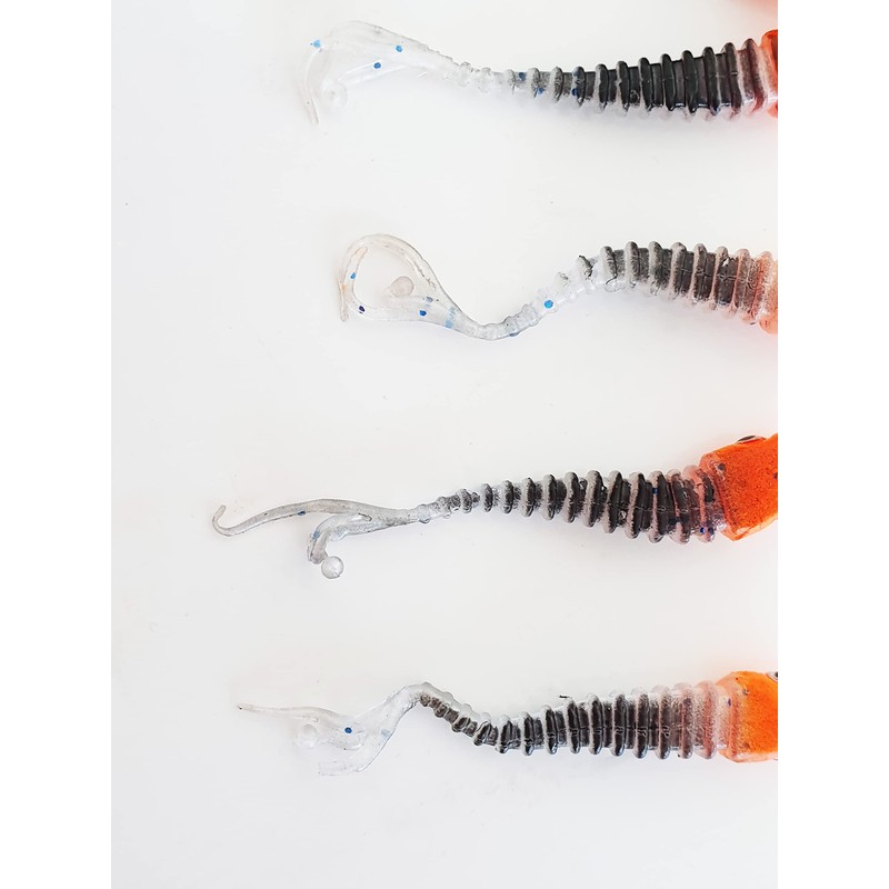 FISHIN ADDICT Micro NANO-FRY split tail fishing lures 1.5'' (38mm)