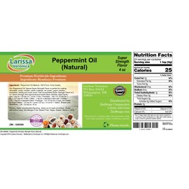 Peppermint Oil Super Strength Flavor (Natural) (4 oz, ZIN: 528566) - 2 Pack