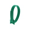 Secure 12 Inch Green Hook and Loop Tie Wrap -
