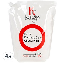 Kerasis Extra Damage Care Shampoo, 2L, 4 packs / 케라시스 엑스트라 데미지케어 샴푸, 2L, 4개