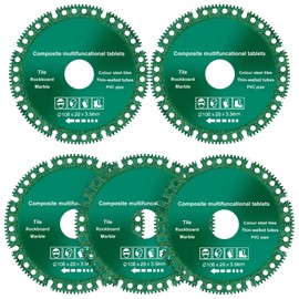 5 PCS 4 Inch Indestructible Disc for Grinder, Angle Grinder Cutting Disc, Composite Multifunctional Cutting Disc, Apply to Multifunctional Cutting Blade for Various Materials, Green