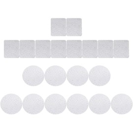 Pegatinas Metálicas Adhesivas para Paleta de Maquillaje, Hierro, 40pcs, para Polvos Compactos y Polvos para Cejas, para Mezcla de Cremas