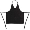 Whites Chefs Clothing B128 V Neck Service Apron, Black, 698mm