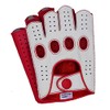 Riparo Men’s Fingerless Leather Driving Gloves – Genuine Cowhide Half-Finger