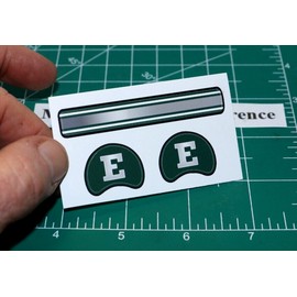 Eastern Michigan Eagles *DIECUT DECALS* for Football Gumball Helmets MAC Div1 MI