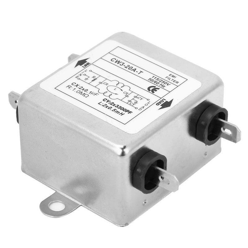 CW3-20A T Single phase Power EMI Filter Power Supply Filter