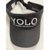 Yolo Board you only live once black visor hat unisex