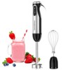Bonsenkitchen Immersion Handheld Blender with Whisk, 20-Speed & Turbo Mode