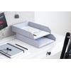 Bigso Hakan Set of 2 Letter Trays for Desk, Stackable