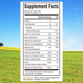 Innate Vitality Electrolytes Powder Packets, No Sugar, 5 Keto Electrolytes & Vitamins, Hydration Powder Packets, Easy to Dissolve, Natural Pineapple Pear Flavor, 16 Stickpacks