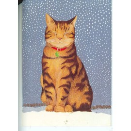 CHRISTMAS  GREETING CHRISTMAS KAT ORIGINAL BY JOAN FREESTONE (X-37)