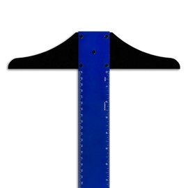 Alumicolor 36-inch Professional Aluminum T-Square for Art Framing & Drafting, Blue