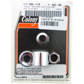 Colony Front Axle Spacer and Nut Kit 9975-4