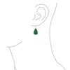 Simplistic Boho Fashion Gemstone Inlay Long Flat Tear Shaped Dangle