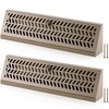 Blulu 2 Pack 18 Inch Baseboard Register Vent Duct Opening