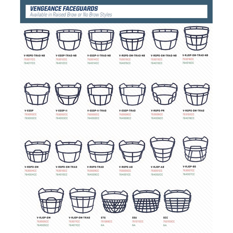 Schutt Sports VROPO PR Vengeance Varsity Carbon Steel Face Shield