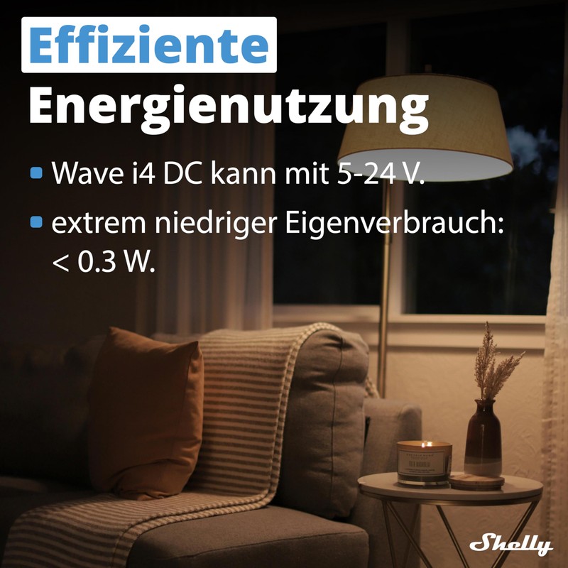Shelly Wave i4 DC | Z-Wave Smart Controller | 4
