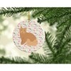 Selkirk Rex Cat Christmas Ceramic Ornament
