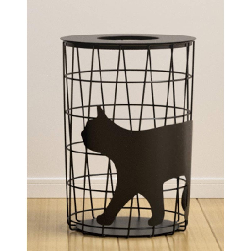 Alta AR0406058 Black Cat Wire Basket, Small, H 12.8 x