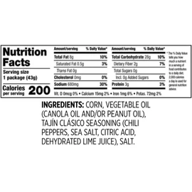 Snak Club Tajin Clasico Toasted Corn 1.5 oz. / 12 ct.