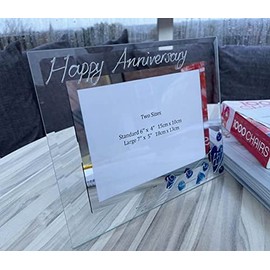 65th Wedding (Blue Sapphire) Anniversary Photo Frame (L) (7x5) Flower