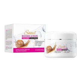 EHIOG 100g Schnecken-Kollagencreme – Anti-Aging Feuchtigkeitscreme mit Rekombiniertem Kollagen, Glättet Falten & Strafft die Haut – Gesichtscreme für Männer & Frauen
