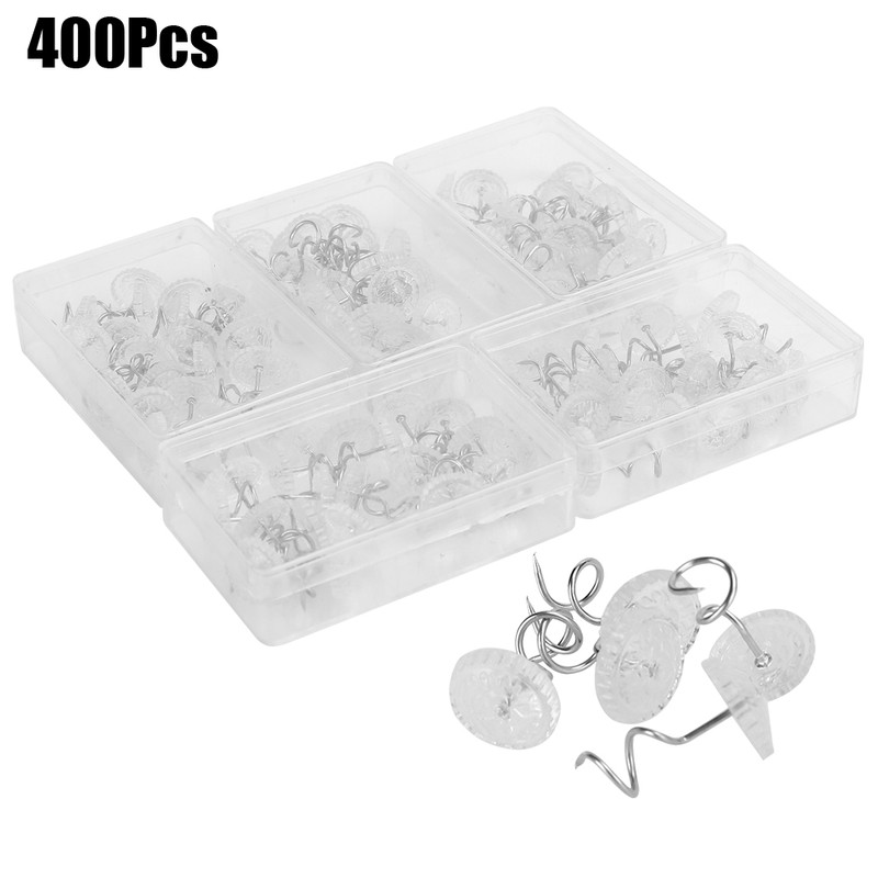 400Pcs Twist Pins Upholstery Bedskirt Couch Sofa Headliner Repair Drapey