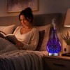 Ultrasonic Essential Oil Diffuser for Bedroom Ambiance – 3D Glass