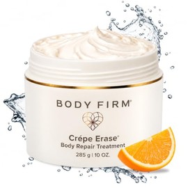 BODY FIRM - Tratamiento de reparación corporal de crepé con borrado, crema antienvejecimiento, soporte para pieles de elastina natural y producción de