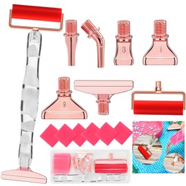 Juego de herramientas y accesorios de diamante con punta de metal de tornillo, bolígrafos de abalorio para manualidades y pintura de uñas
