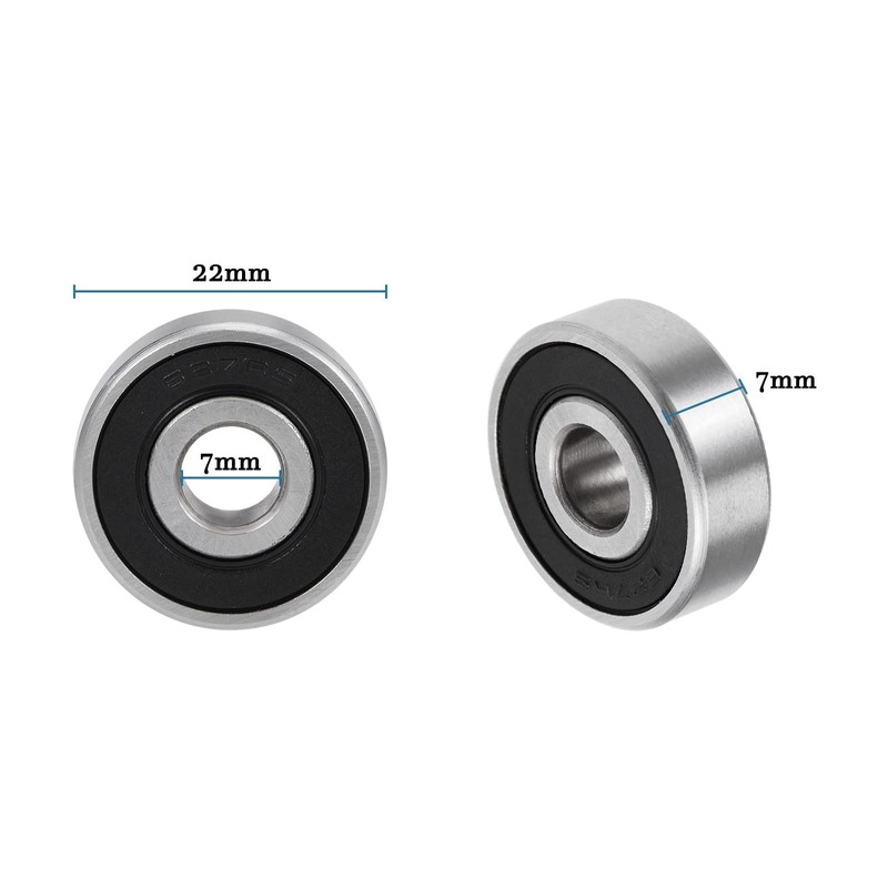 QUARKZMAN 627-2RS 7 x 22 x 7 mm Ball Bearings