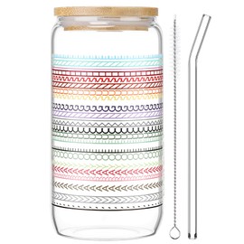 LemonRoad I'm a Ray of Sunshine Glass Cup with Lids and Straws, Hidden Message Funny Gift, Sarcastic Glass Cup, Funny Gag Office Gifts for Coworkers Friends