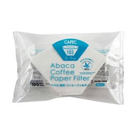 CAFEC Trapezoid 103 | Cup 5-7 | Abaca Trapezoid Paper Filter | AB-103/100W