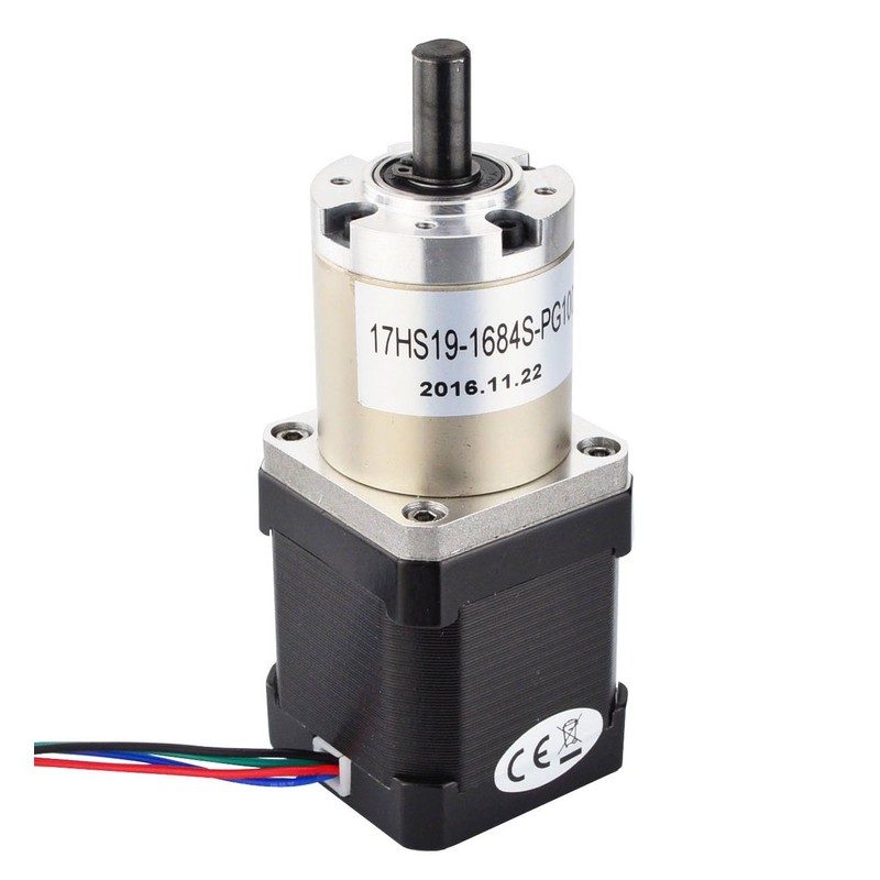 STEPPERONLINE 100:1 Planetary Gearbox Nema 17 Stepper Motor Low Speed