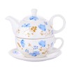 CHILDIKE Tea for One Porcelain Teapot and Cup Set, Tea