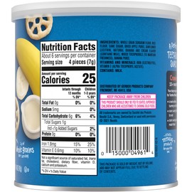 Gerber Snacks for Baby Teether Wheels, Banana Cream, 1.48 Ounce (Pack of 6)