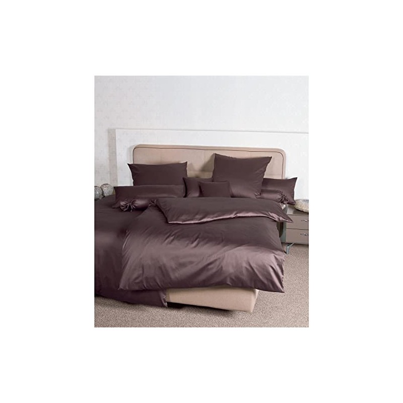 Janine Mako Satin Bed Linen, Plain Colours, 40 cm x