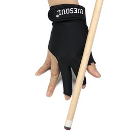 CUESOUL Left Hand Billiard Glove Black-Size M